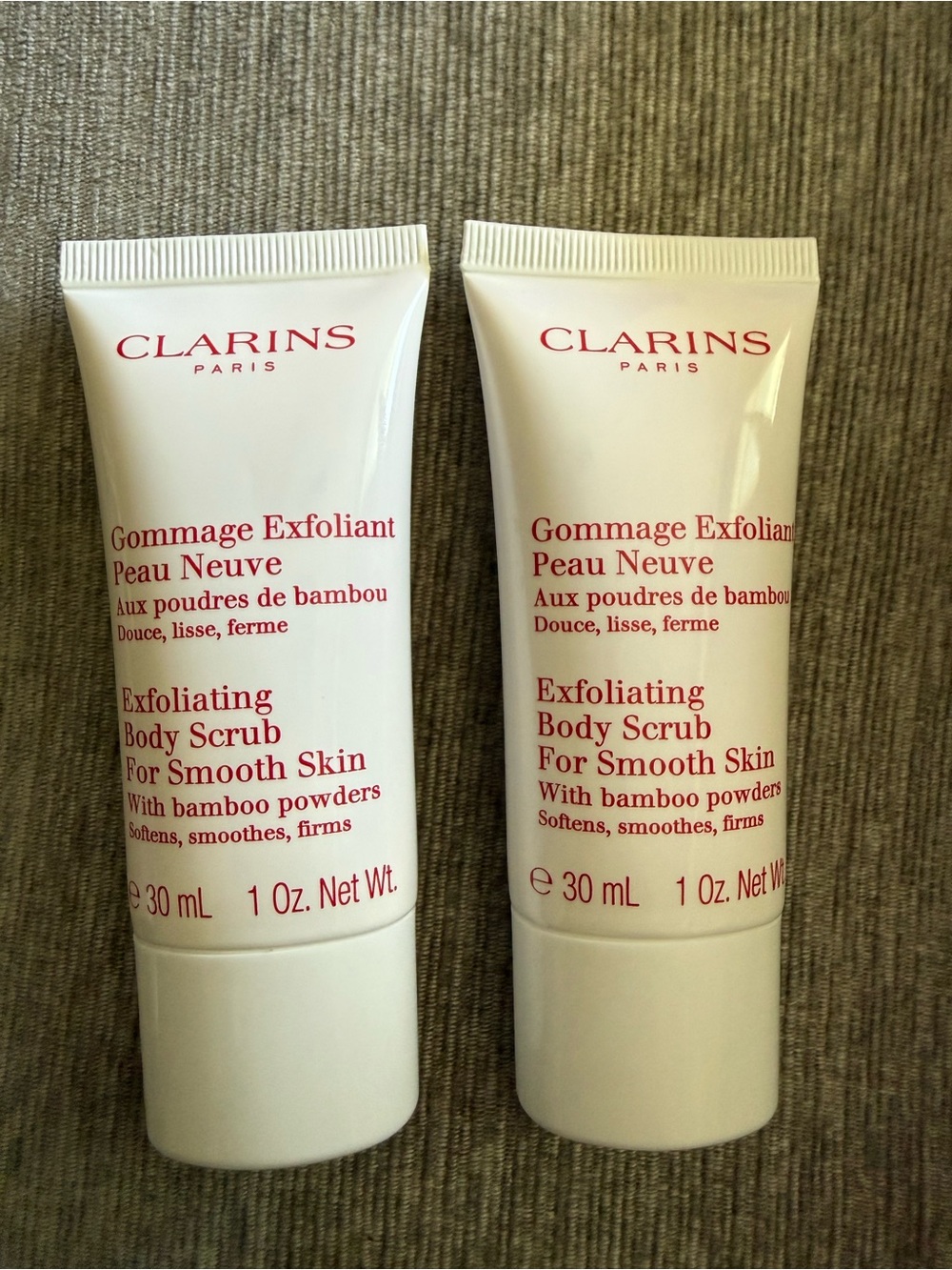 Clarins Gommage Exfoliant Body Scrub Set - 2 Travel Sizes 1oz each